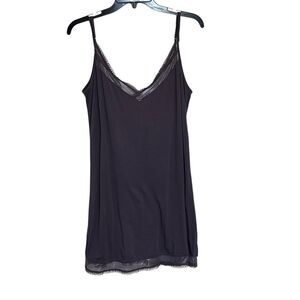 Victoria's Secret | Women's Purplish Grey Nightgown Nightie Pajamas Lace Size M